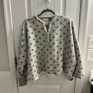 Gray Polka Dot Sweatshirt